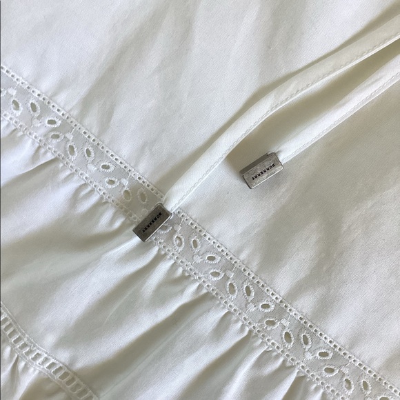 Burberry Cotton Eyelet Halter Dress. Off-white. Sz. 6 - Picture 4 of 7